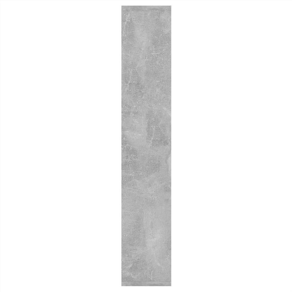 Wall Shelf Concrete Grey 36x16x90 cm Chipboard