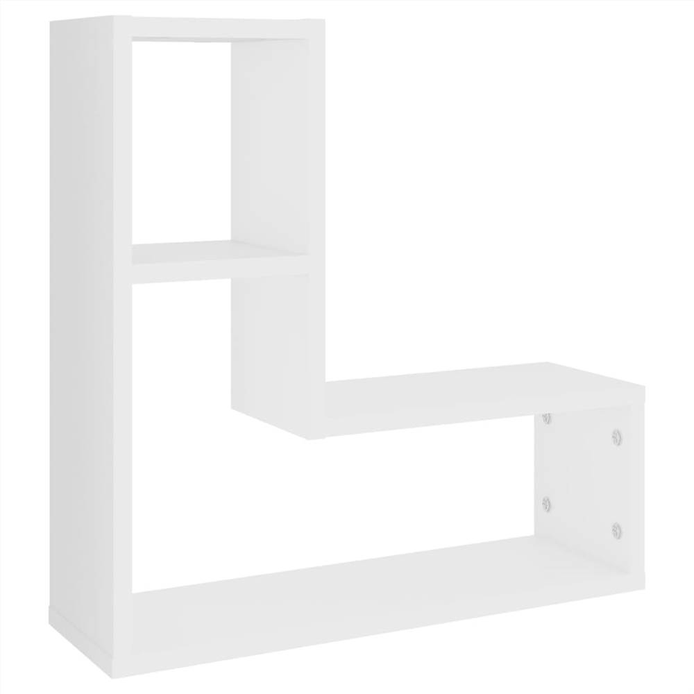 Wall Shelves 2 pcs White 50x15x50 cm Chipboard