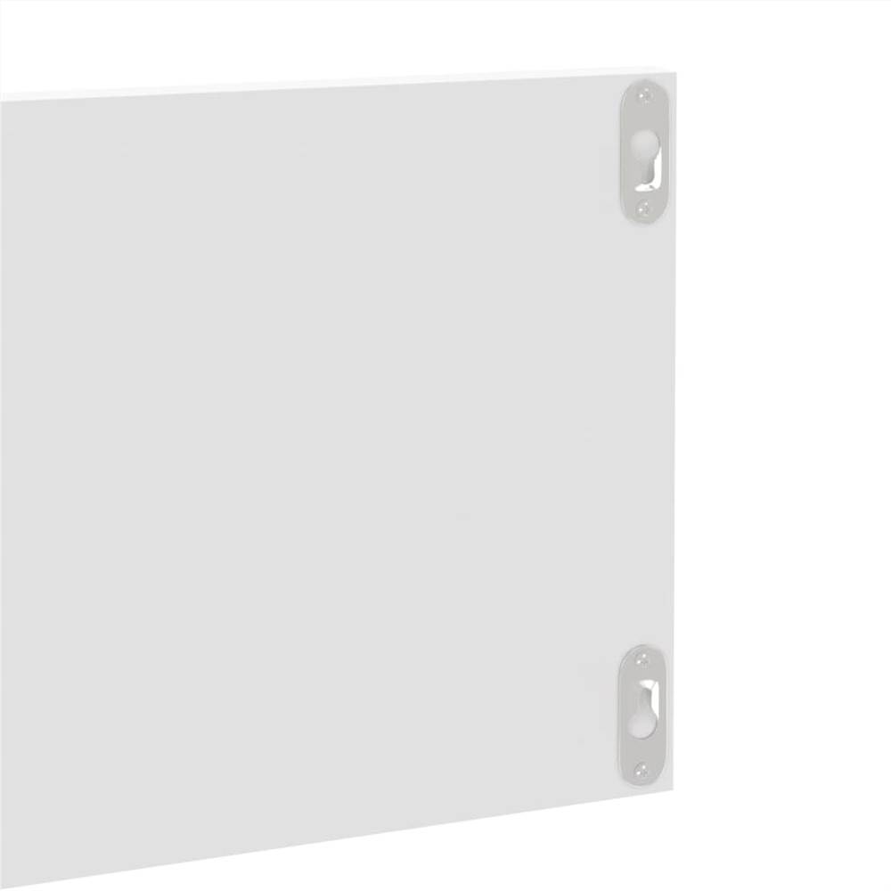 Wall Shelves 4 pcs High Gloss White 80x11.5x18 cm Chipboard