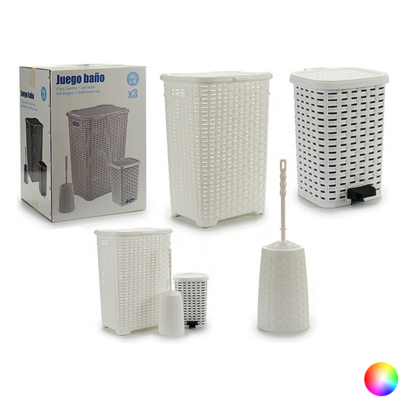 Bath Set Plastic 3 Pieces (32 x 54 x 39 cm) - Gray
Bath Set Plastic 3 Pieces (32 x 54 x 39 cm) - Gray