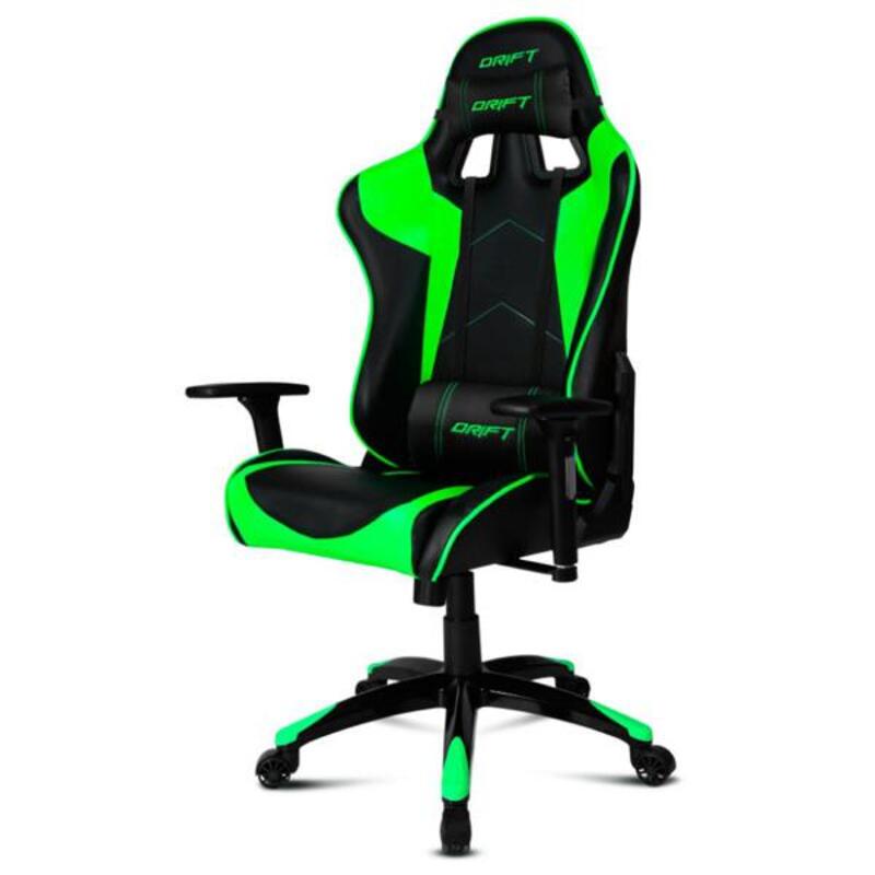 Gaming Chair DRIFT DR300BG 90-160o Foam Polyskin Green Black Black/Green