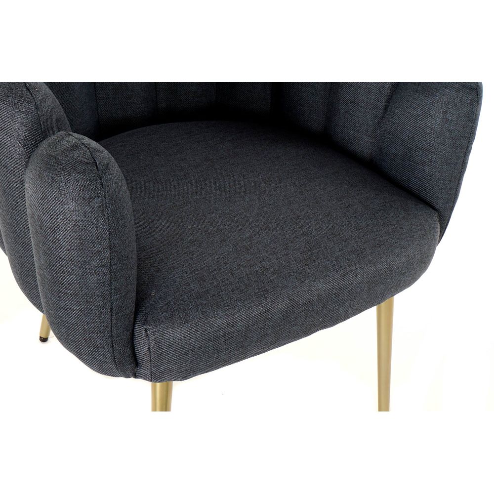 Armchair DKD Home Decor Blue Polyester Metal (67 x 64 x 77 cm)