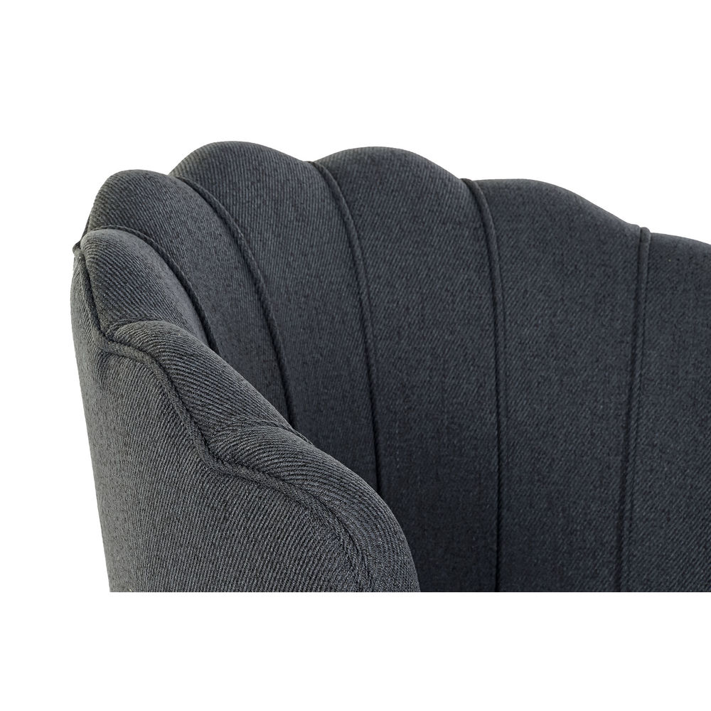 Armchair DKD Home Decor Blue Polyester Metal (80 x 75 x 86 cm)