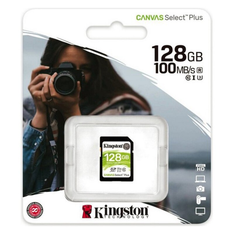 

Kingston SDS2 SD Memory Card 100 MB/s (3.2 x 2.4 x 0.21 cm)