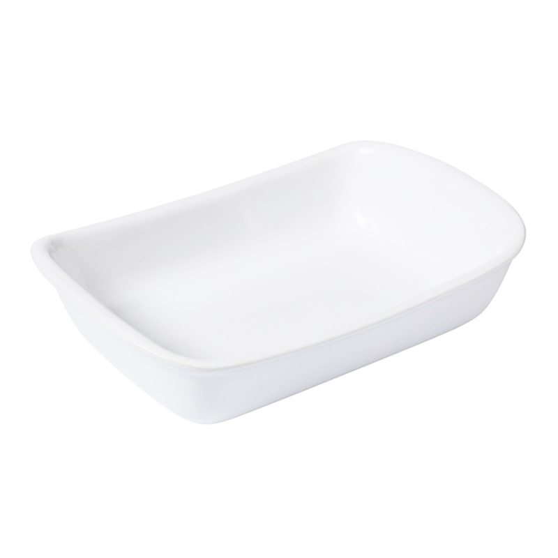 Oven Dish Pyrex Supreme White Ceramic (26 x 18 cm)