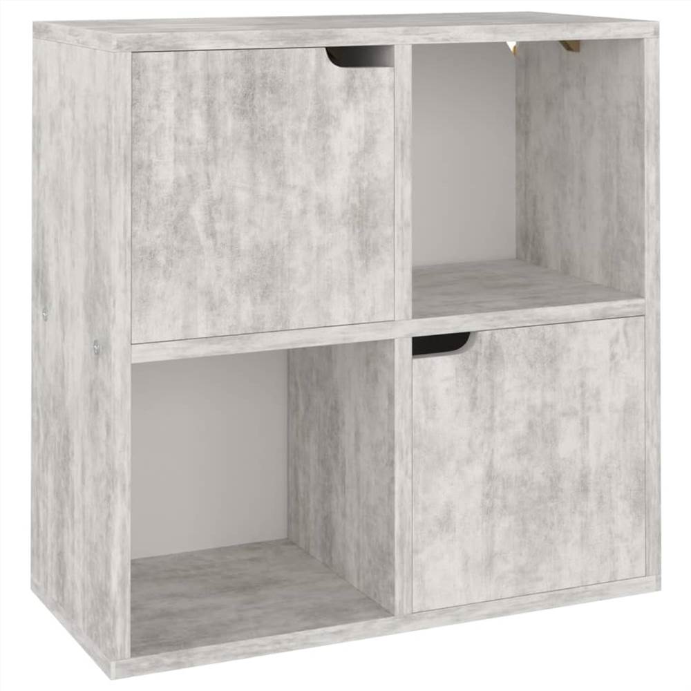 Bookshelf Concrete 60x27.5x59.5 cm Chipboard