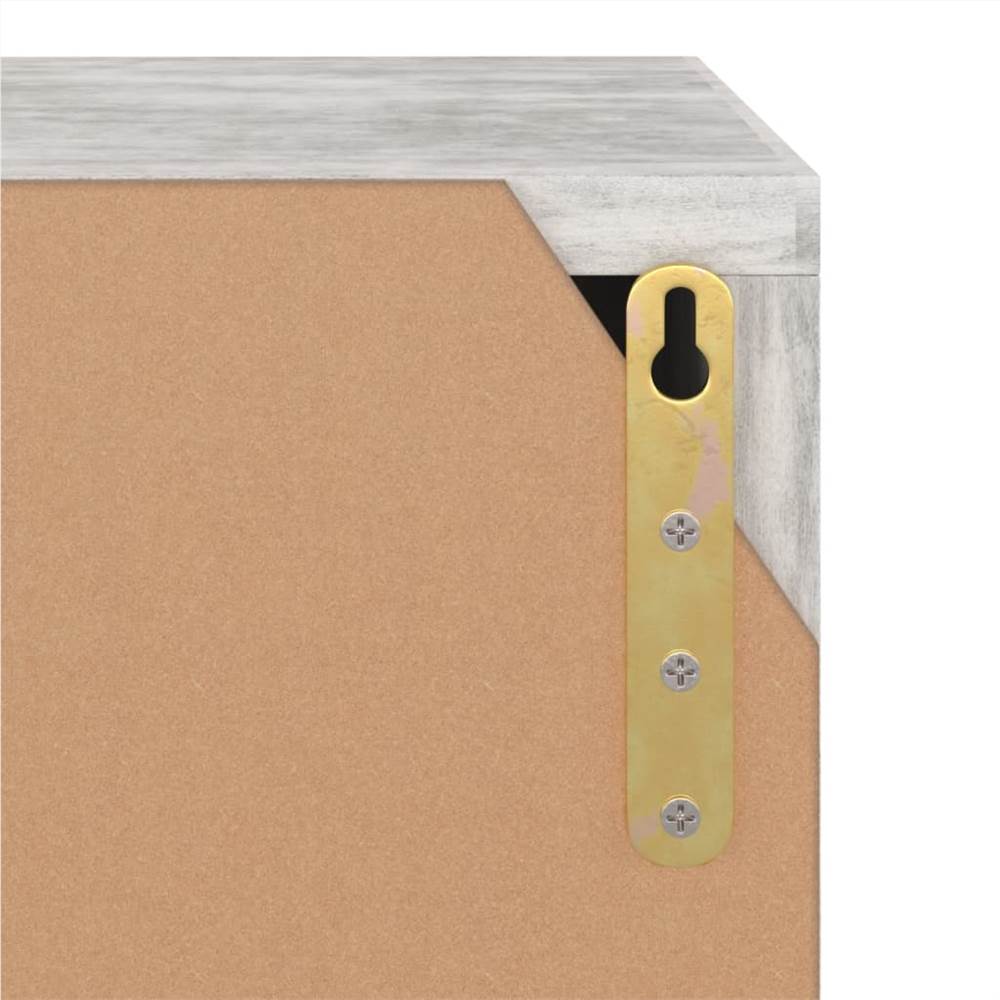 Bookshelf Concrete 60x27.5x59.5 cm Chipboard