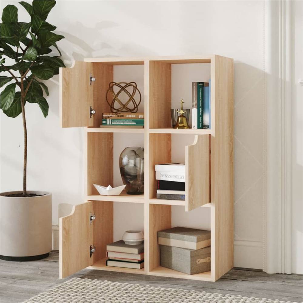 

Bookshelf Sonoma Oak 60x27.5x88 cm Chipboard