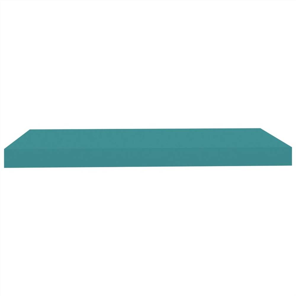 Floating Wall Shelves 2 pcs Blue 60x23.5x3.8 cm MDF