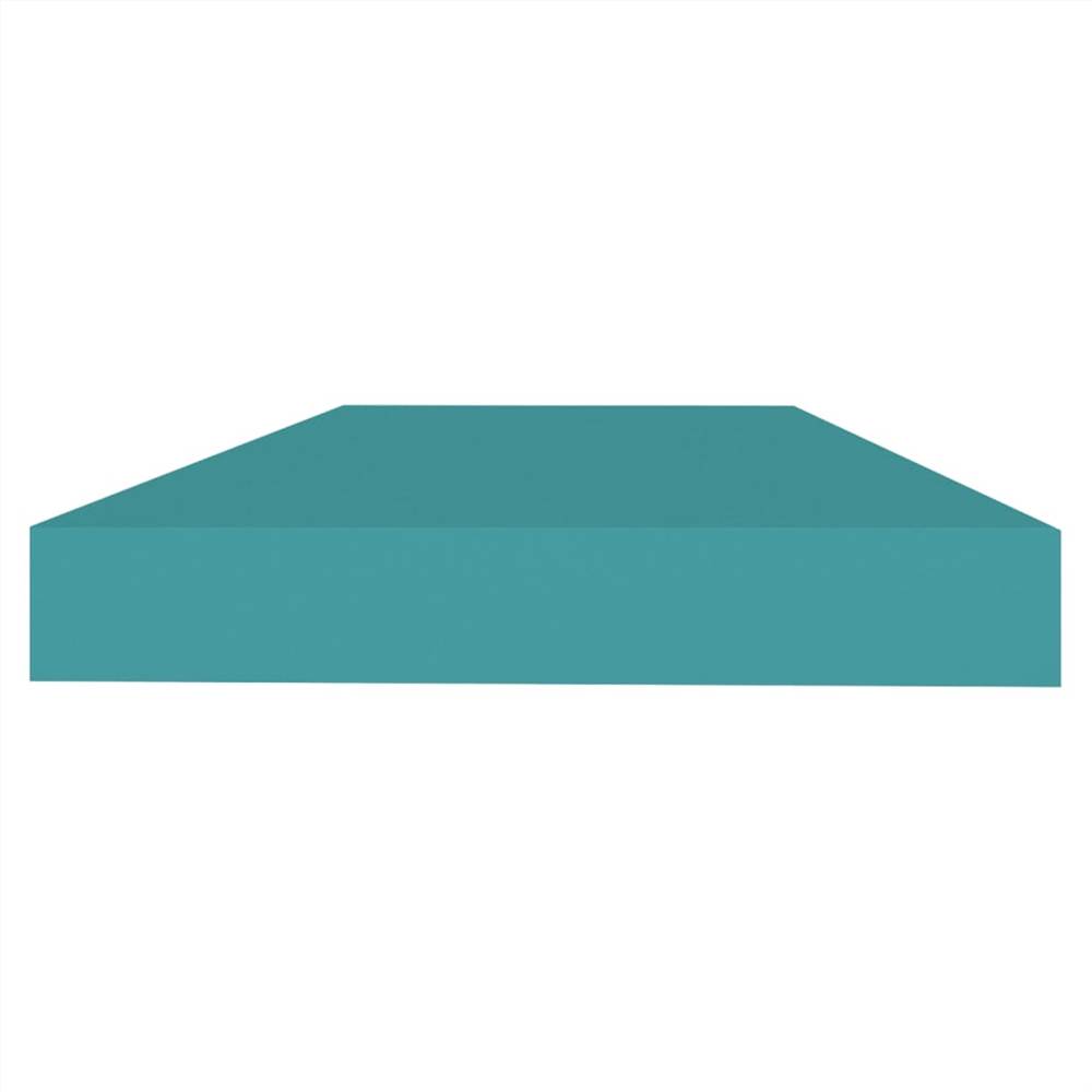 Floating Wall Shelves 2 pcs Blue 60x23.5x3.8 cm MDF