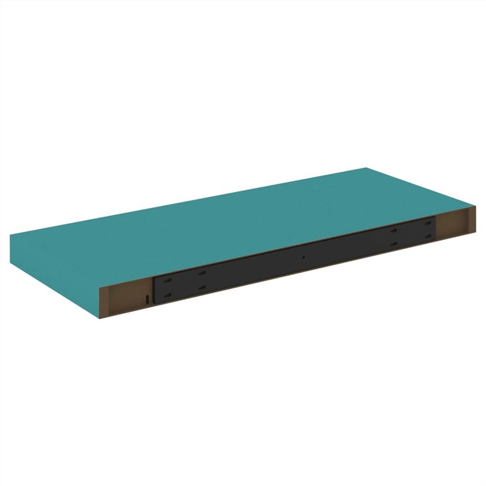 Floating Wall Shelves 2 pcs Blue 60x23.5x3.8 cm MDF