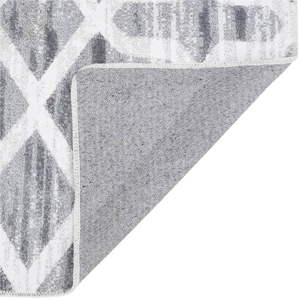 Printed Carpet Runner Washable Foldable 100x400 cm Polyester