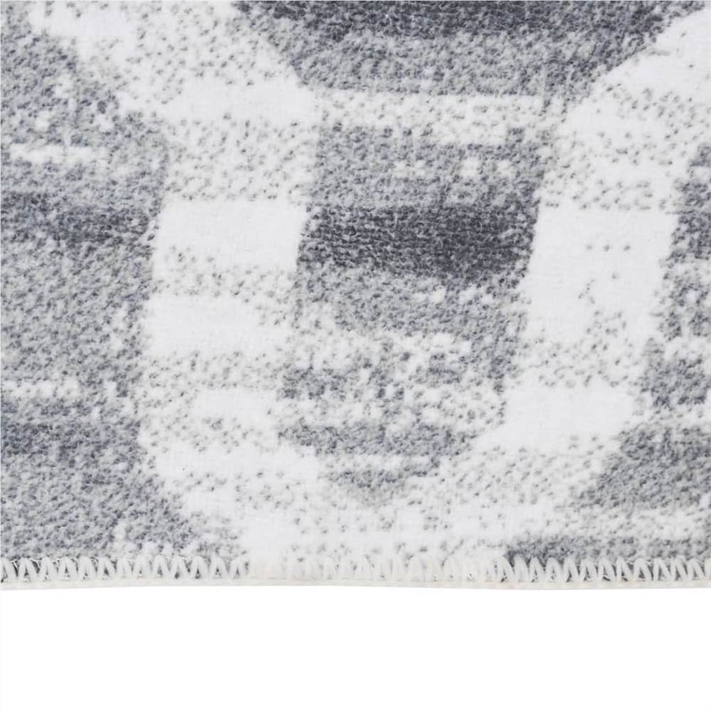Printed Carpet Runner Washable Foldable 100x400 cm Polyester
