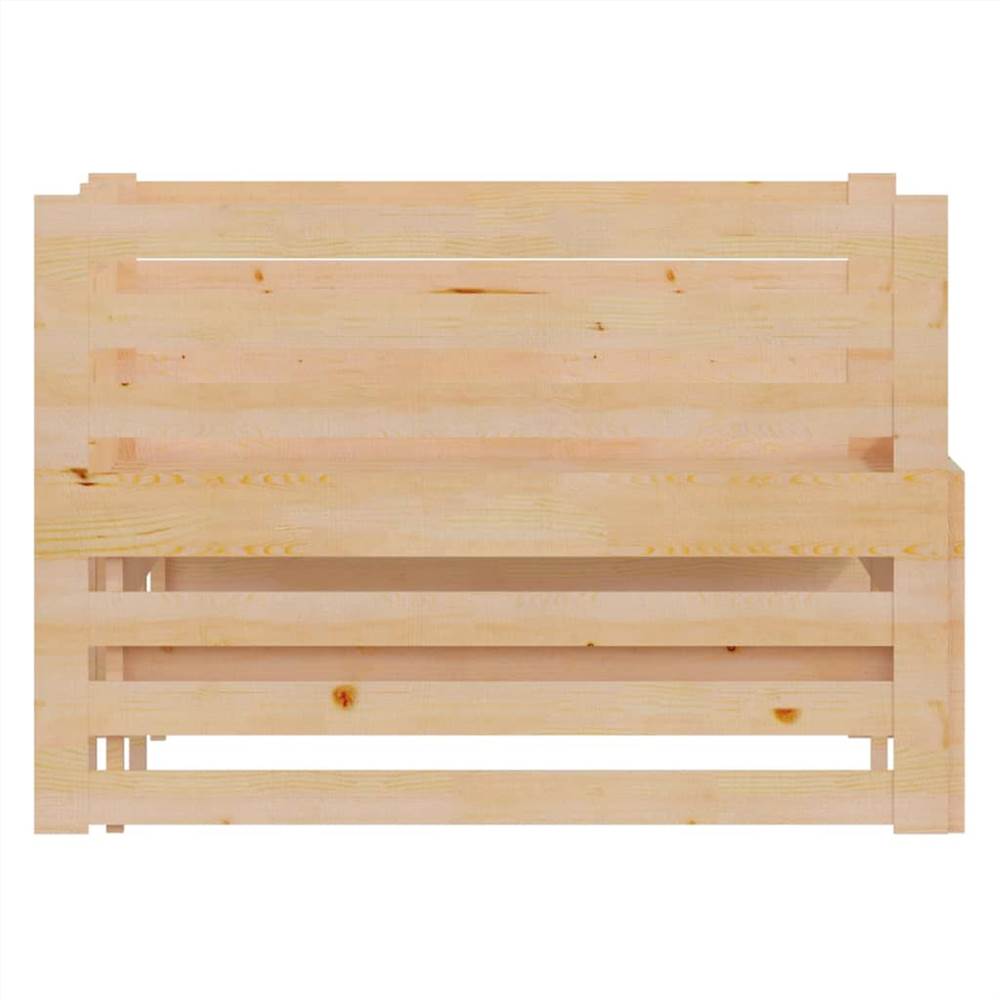 Pull-out Day Bed Solid Pinewood 2x