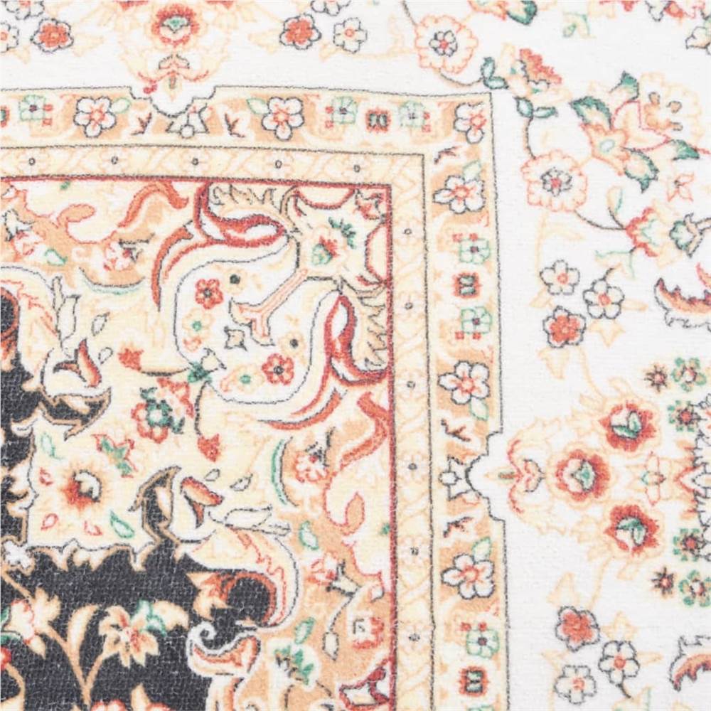 Printed Rug Washable Foldable Multicolour 160x230 cm Polyester