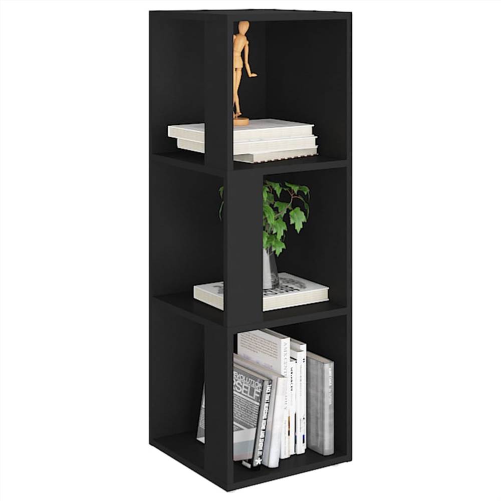 Corner Cabinet Black 33x33x100 cm Chipboard