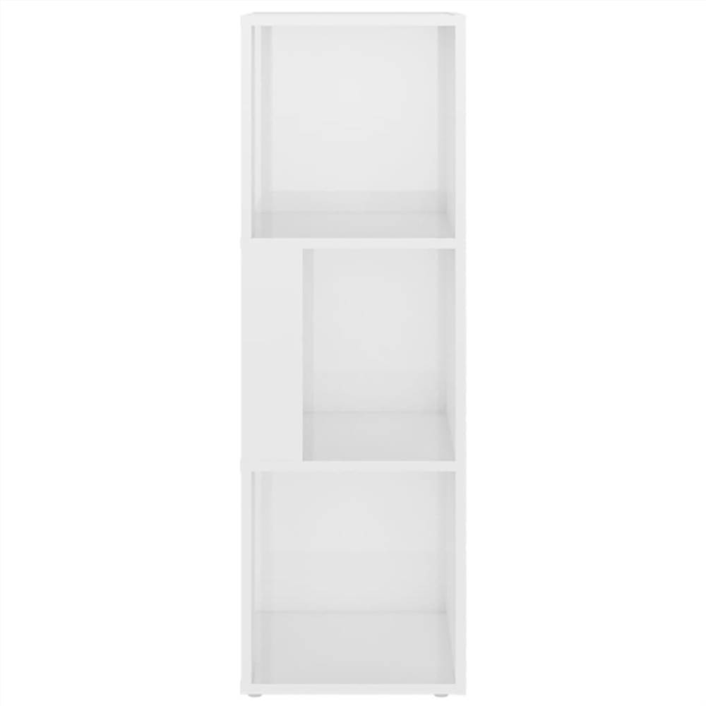 Corner Cabinet High Gloss White 33x33x100 cm Chipboard