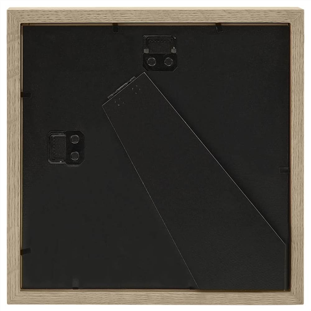 3D Box Photo Frames 3 pcs Dark Wood 28x28cm for 20x20cm Picture