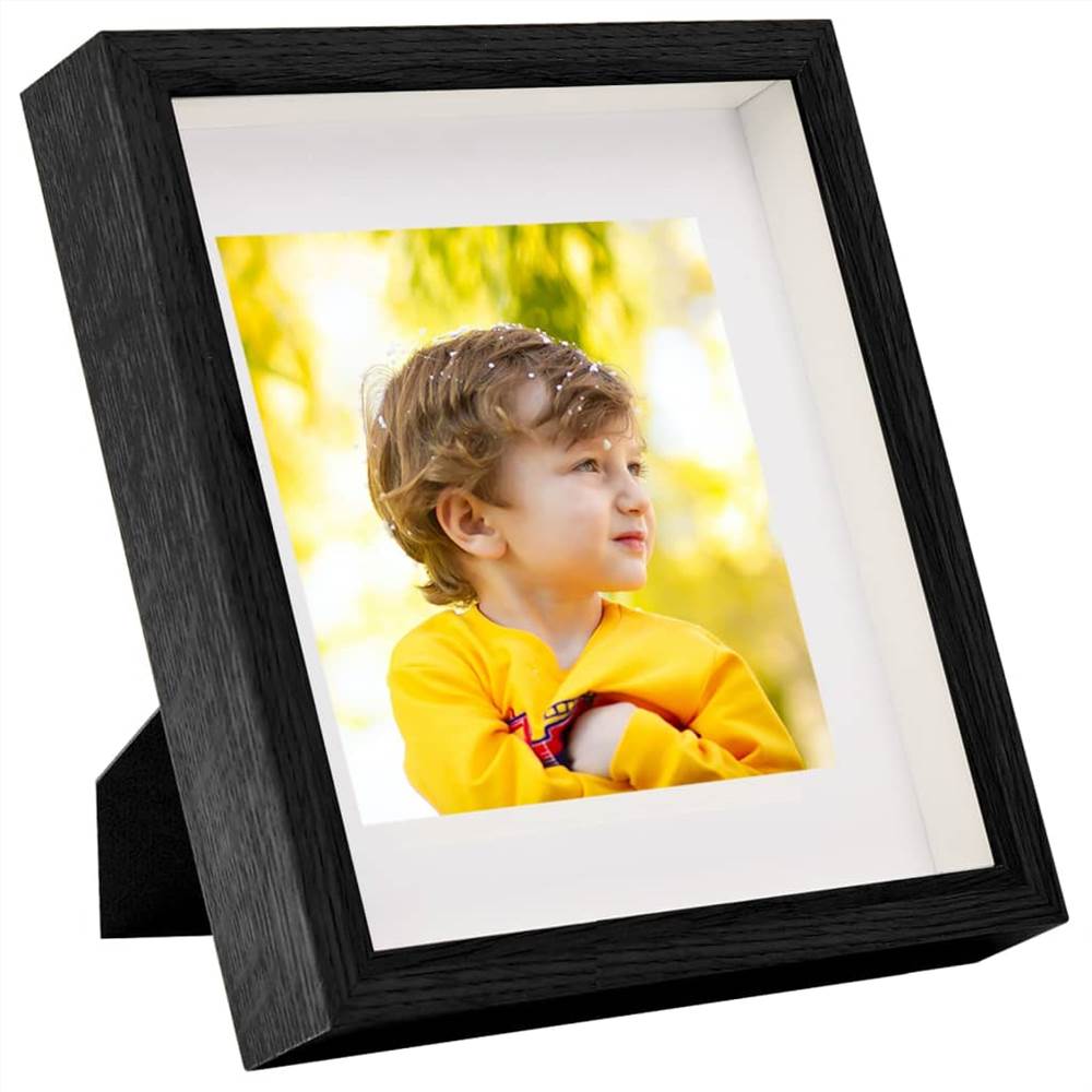 3D Box Photo Frames 5 pcs Black 23x23 cm for 13x13 cm Picture