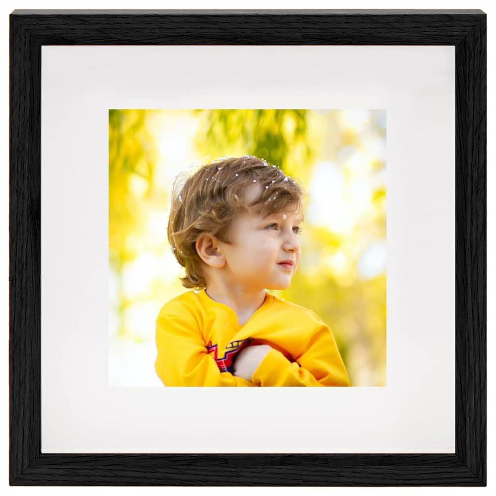 3D Box Photo Frames 5 pcs Black 23x23 cm for 13x13 cm Picture