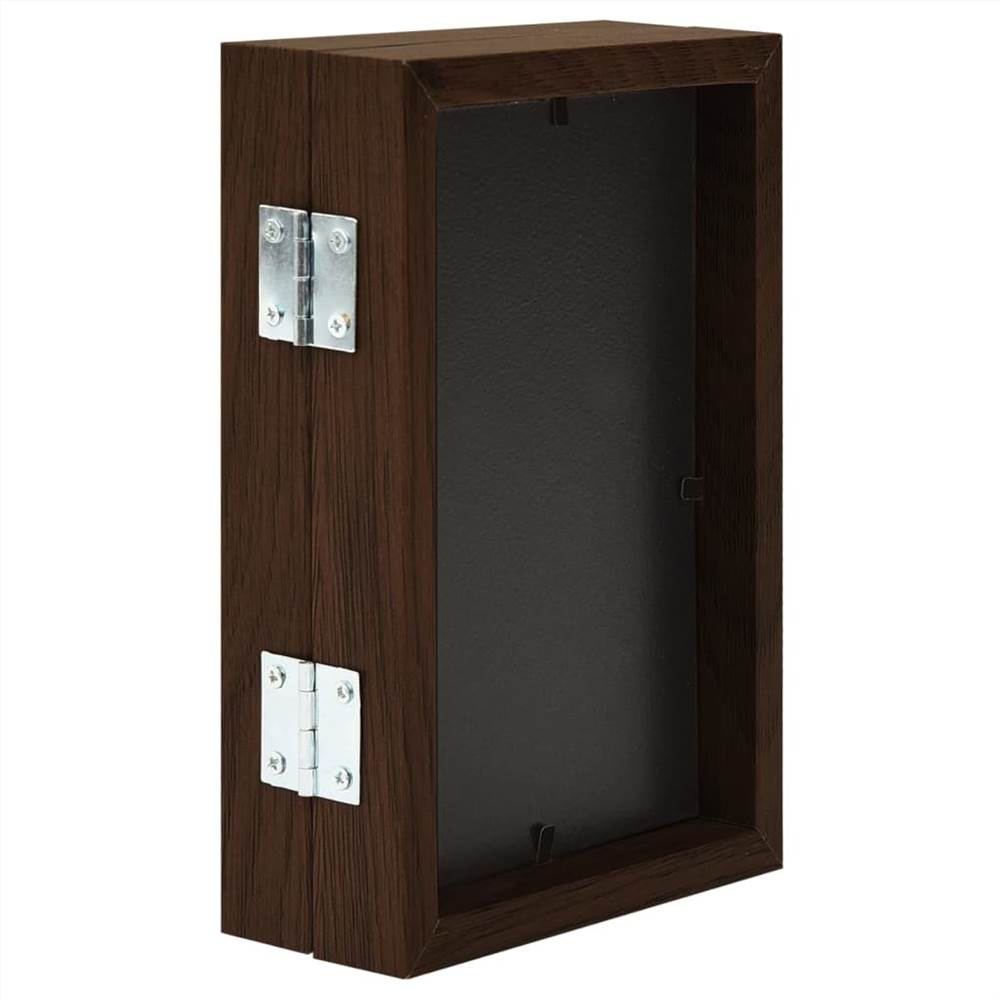 Bifold Photo Frame Collage Dark Brown 2x