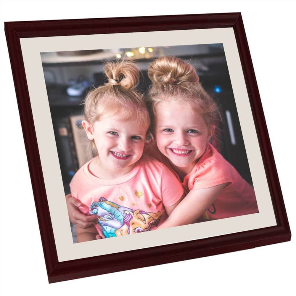 Photo Frames Collage 3 pcs for Wall or Table Dark Red 40x40 cm