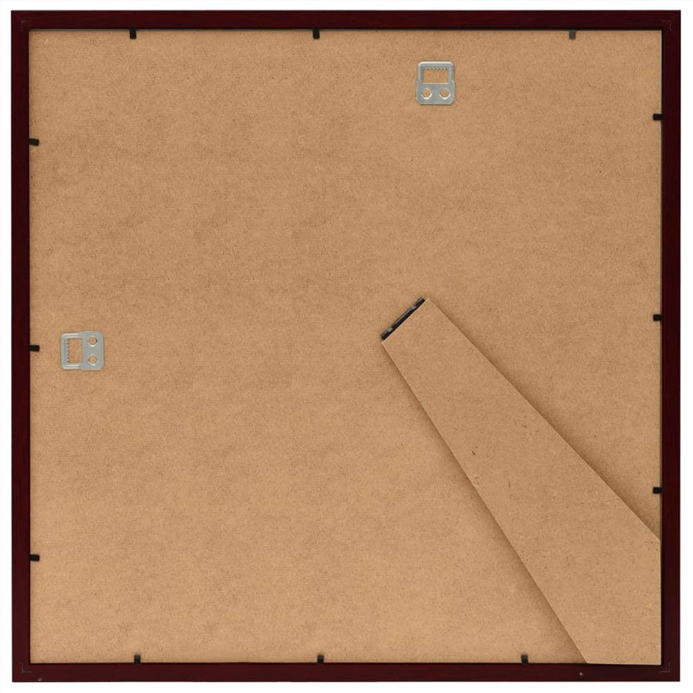 Photo Frames Collage 3 pcs for Wall or Table Dark Red 40x40 cm