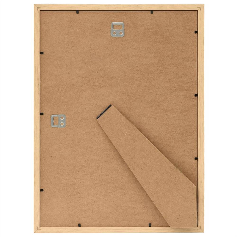 Photo Frames Collage 3 pcs for Wall or Table Light Oak 18x24 cm