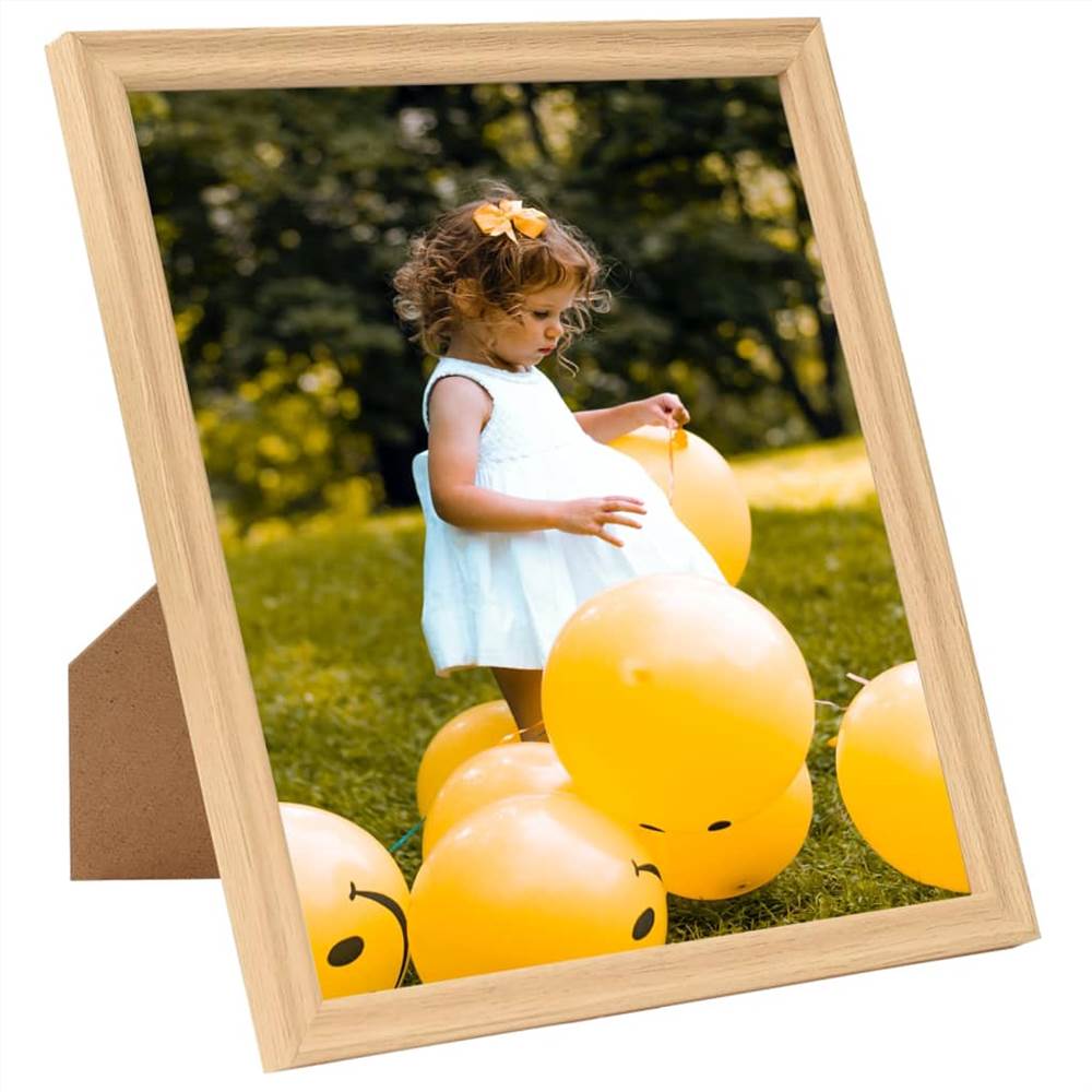 Photo Frames Collage 3 pcs for Wall or Table Light Oak 50x60 cm