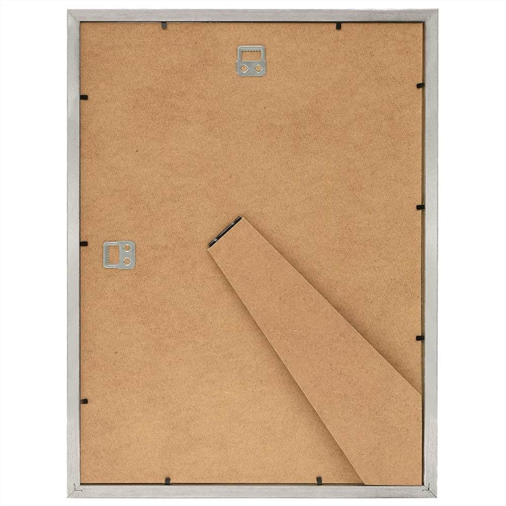 Photo Frames Collage 3 pcs for Wall or Table Silver 40x50cm MDF