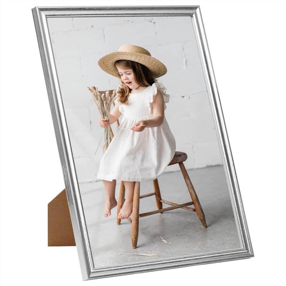Photo Frames Collage 3 pcs for Wall or Table Silver 59.4x84 cm
