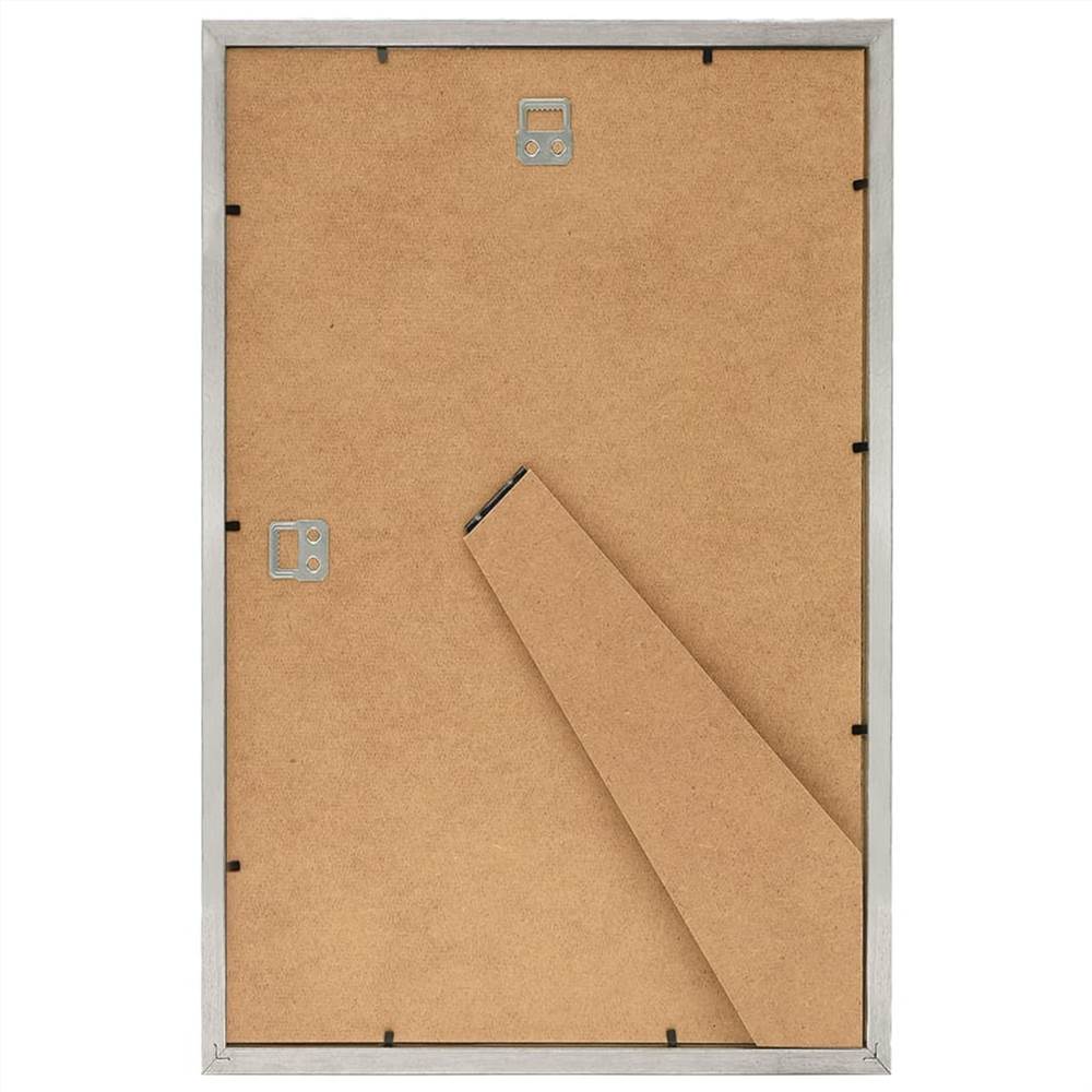 Photo Frames Collage 3 pcs for Wall or Table Silver 59.4x84 cm