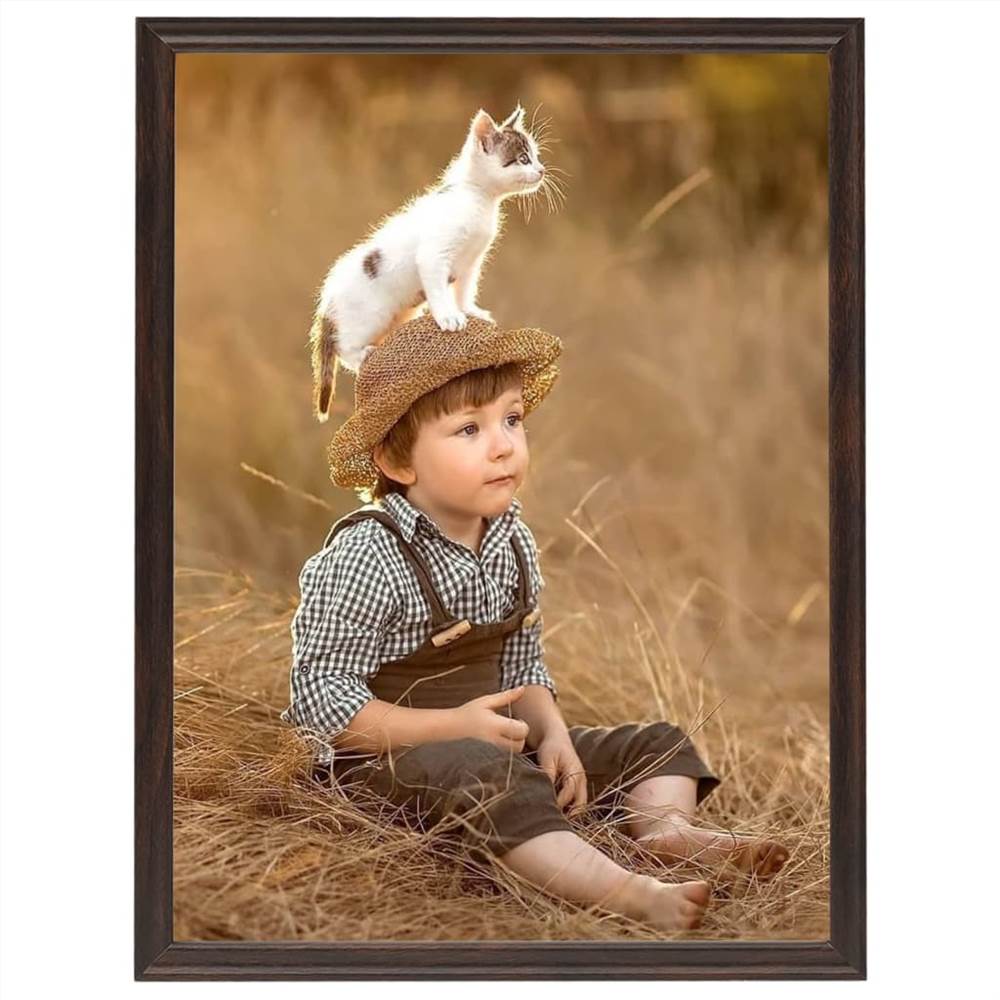 Photo Frames Collage 5 pcs for Wall or Table Black 50x60 cm MDF