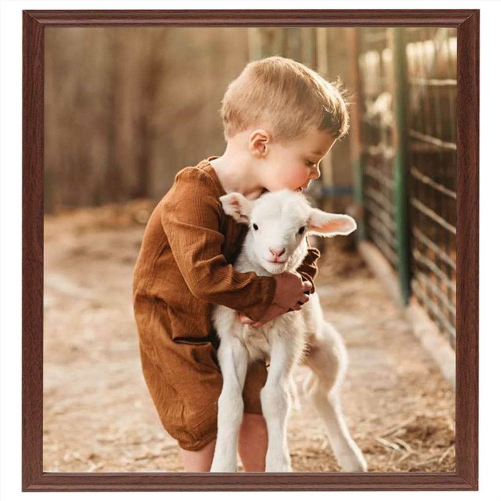 Photo Frames Collage 5 pcs for Wall or Table Brown 50x50 cm MDF