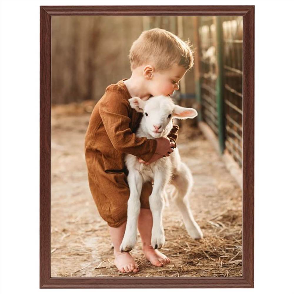Photo Frames Collage 5 pcs for Wall or Table Brown 50x60 cm MDF