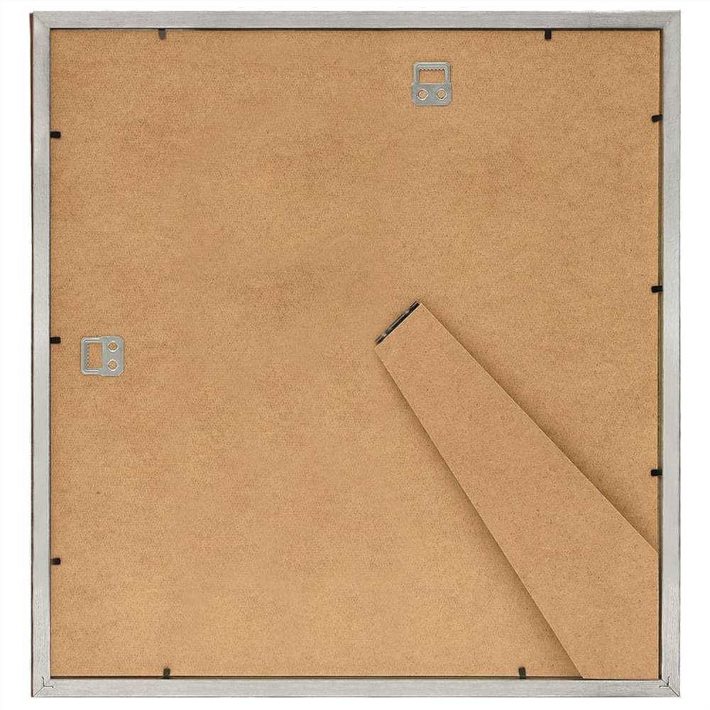 Photo Frames Collage 5 pcs for Wall or Table Silver 50x50cm MDF
