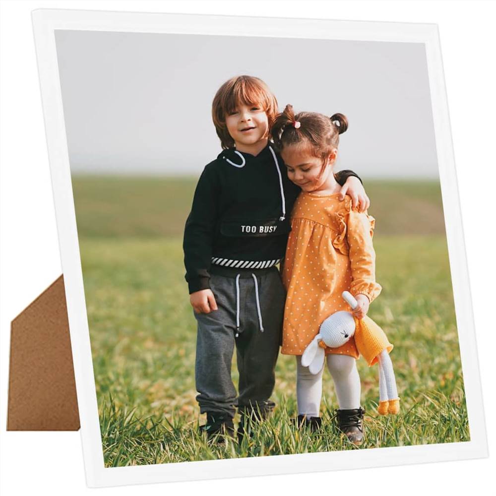 Photo Frames Collage 5 pcs for Wall or Table White 50x50 cm MDF
