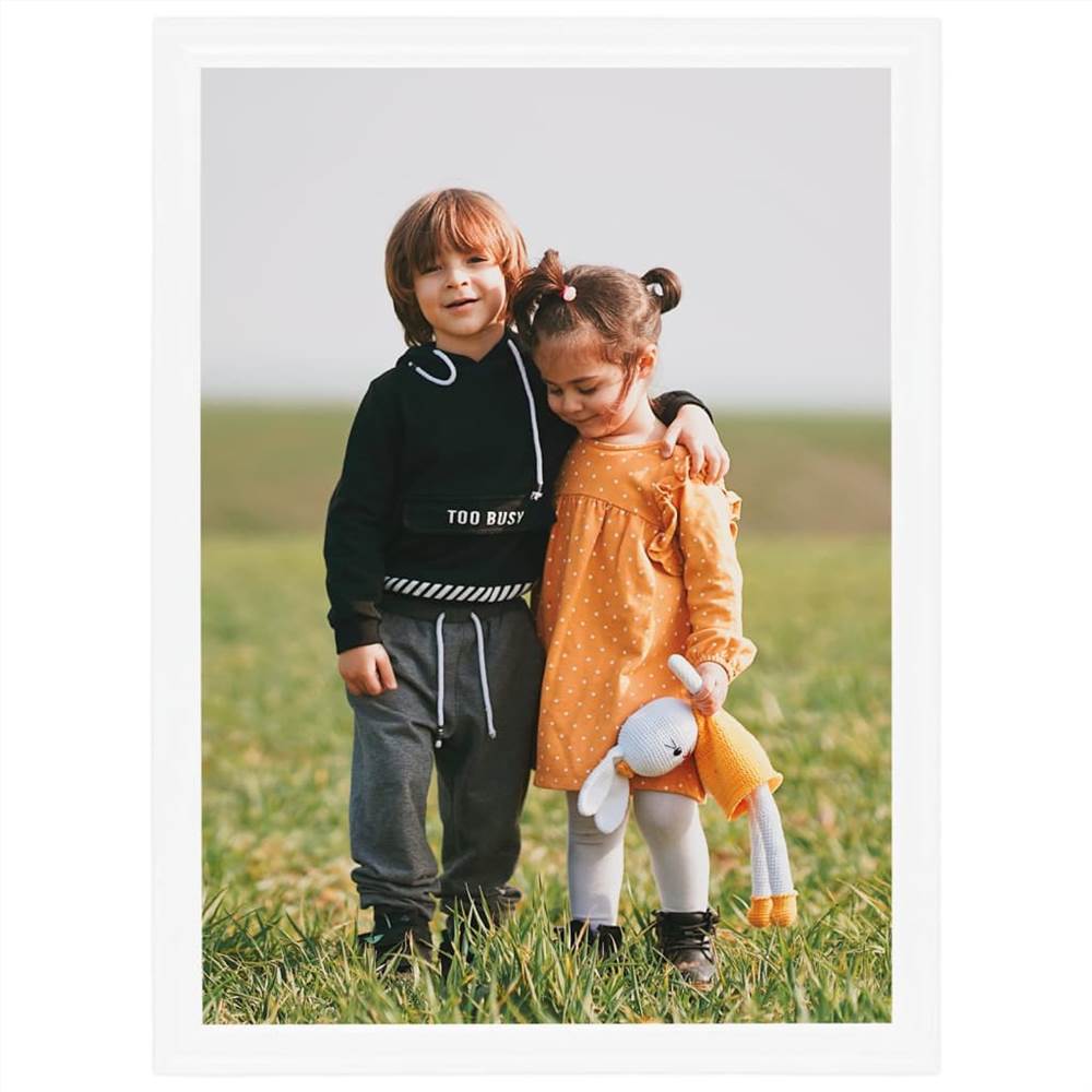 Photo Frames Collage 5 pcs for Wall or Table White 50x70 cm MDF
