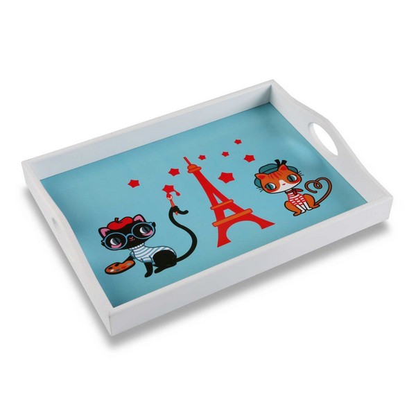 2 Pieces Wood Tray Set (6 x 30 x 40 cm)