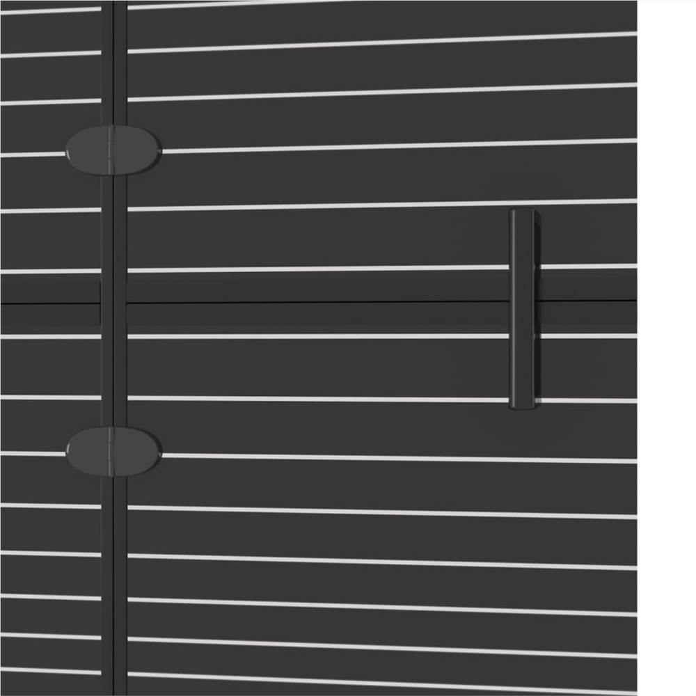 Folding Shower Enclosure ESG 100x140 cm Black