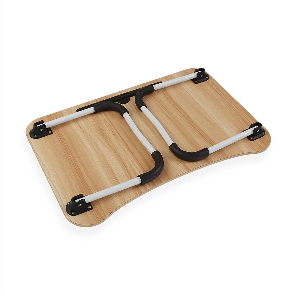 Folding Tray for Bed Laptop Metal Plastic MDF Wood (40 x 28 x 60 cm)