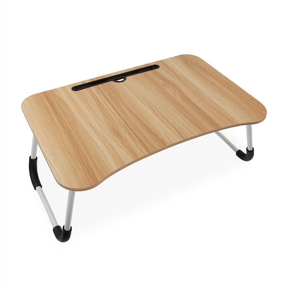Folding Tray for Bed Laptop Metal Plastic MDF Wood (40 x 28 x 60 cm)