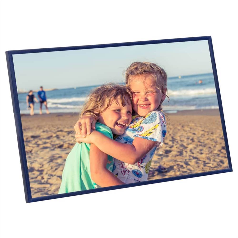 Photo Frames Collage 3 pcs for Wall or Table Blue 50x70 cm MDF