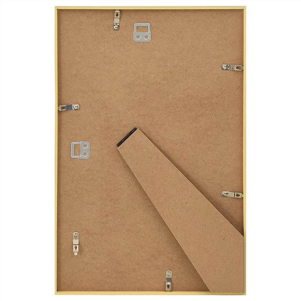 Photo Frames Collage 3 pcs for Wall or Table Gold 21x29.7cm MDF