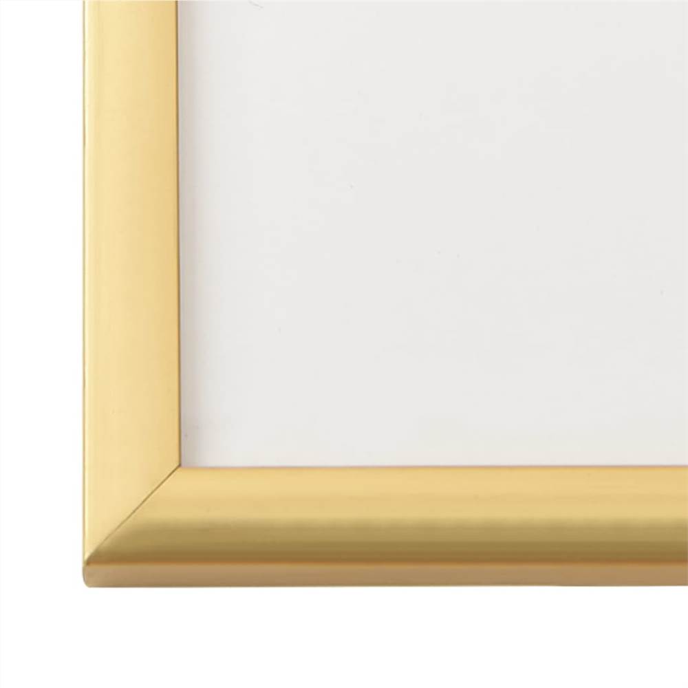 Photo Frames Collage 3 pcs for Wall or Table Gold 21x29.7cm MDF