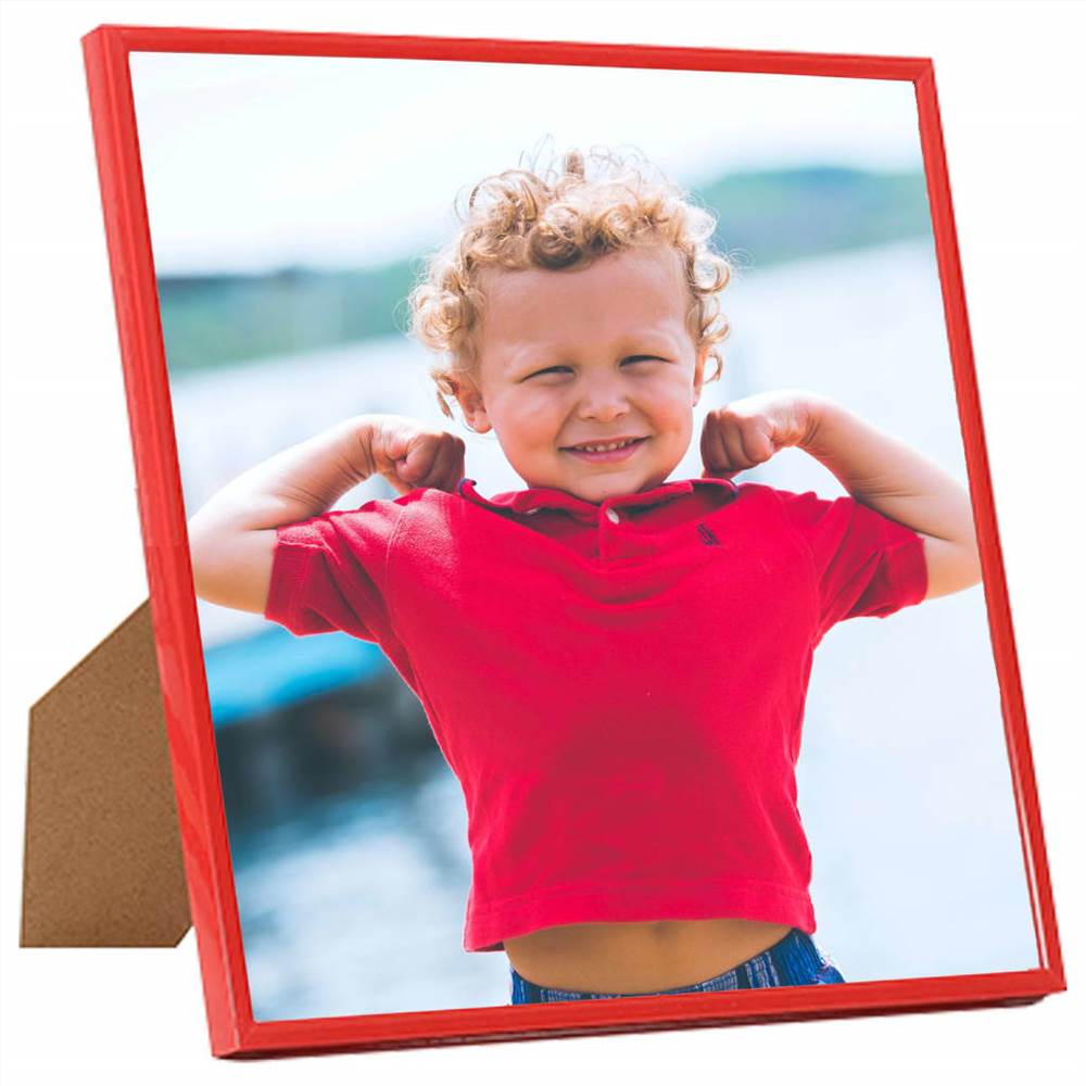 Photo Frames Collage 3 pcs for Wall or Table Red 50x50 cm MDF