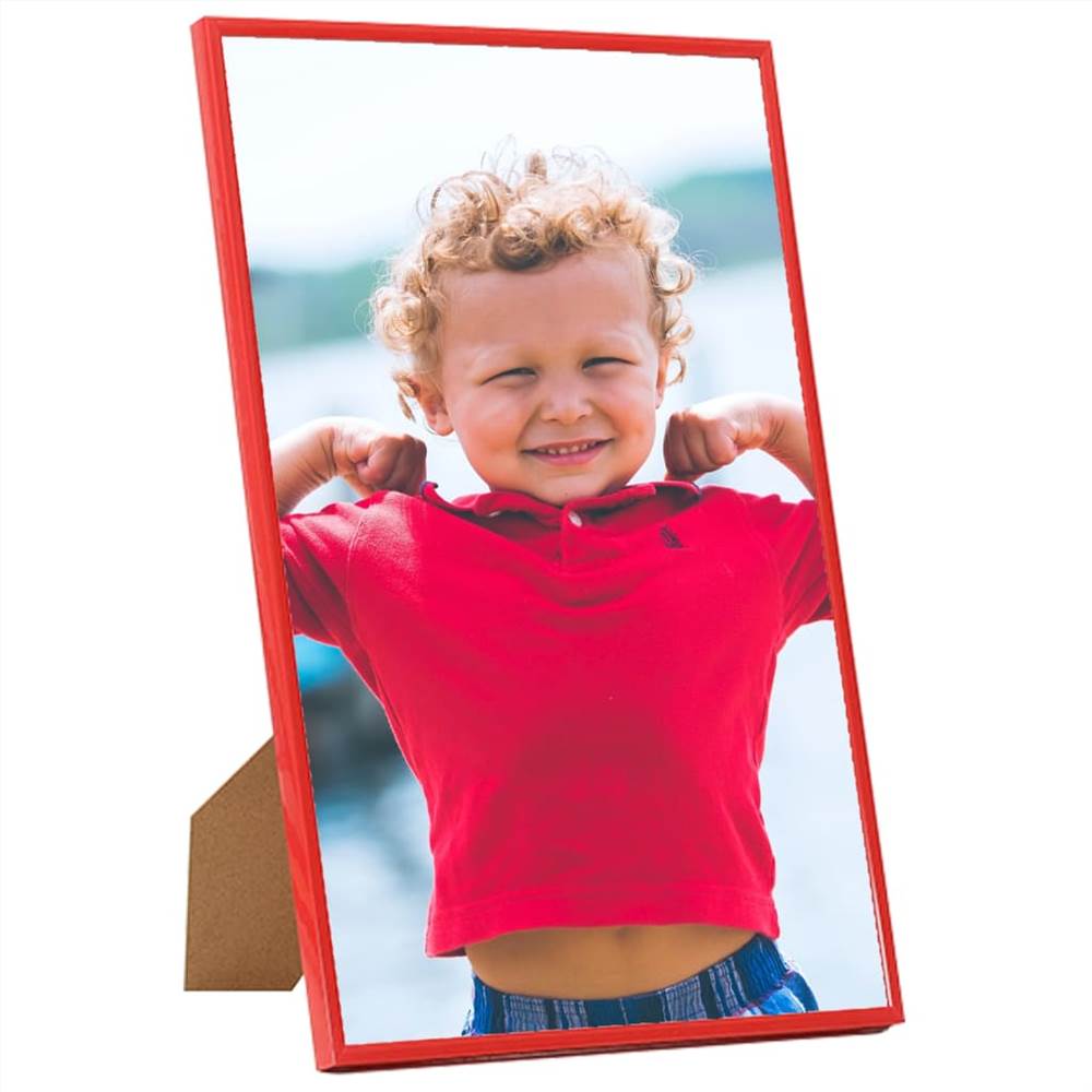 Photo Frames Collage 3 pcs for Wall or Table Red 50x70 cm MDF