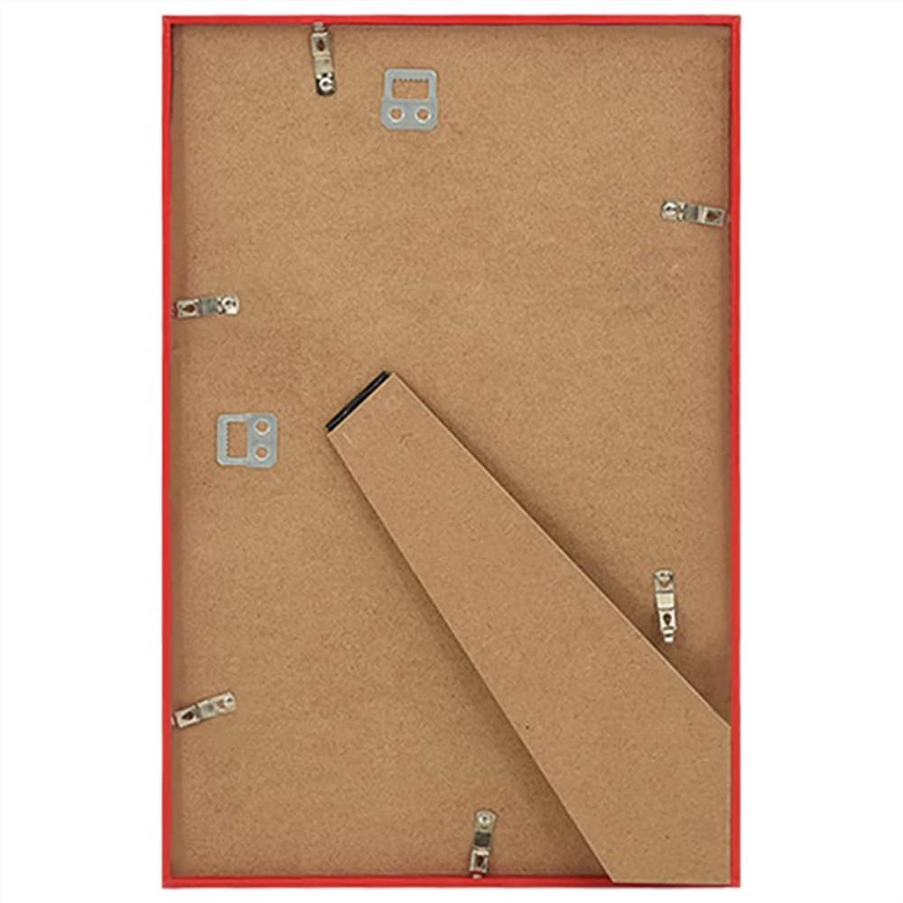 Photo Frames Collage 3 pcs for Wall or Table Red 50x70 cm MDF