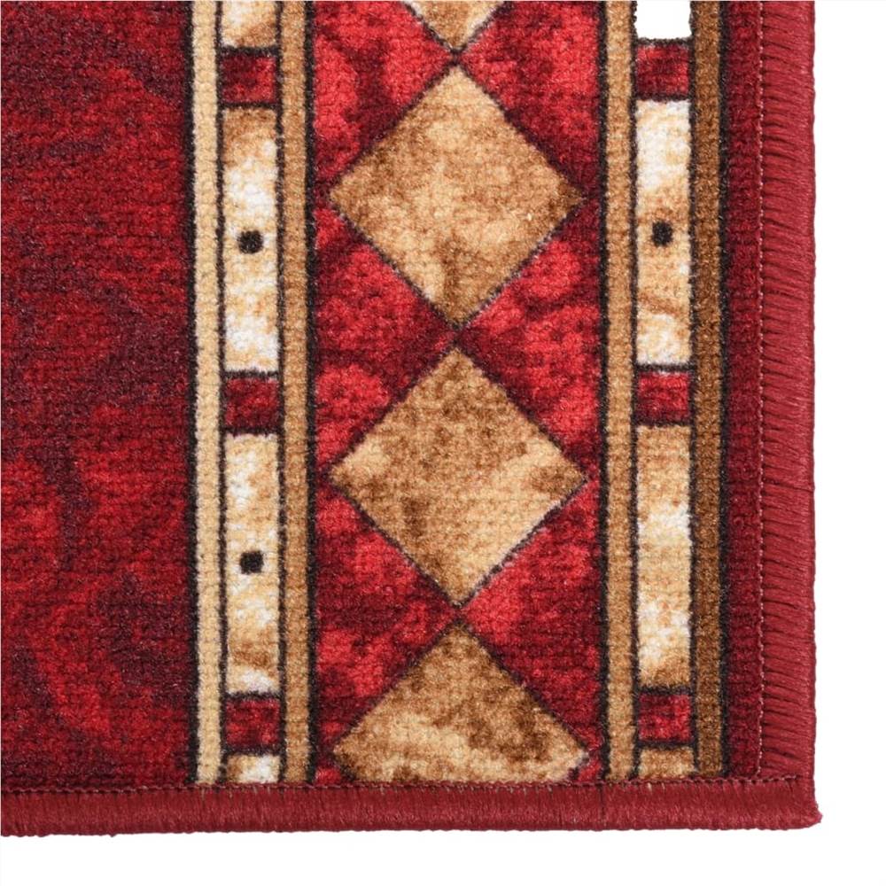 Carpet Runner Red 100x350 cm Anti Slip