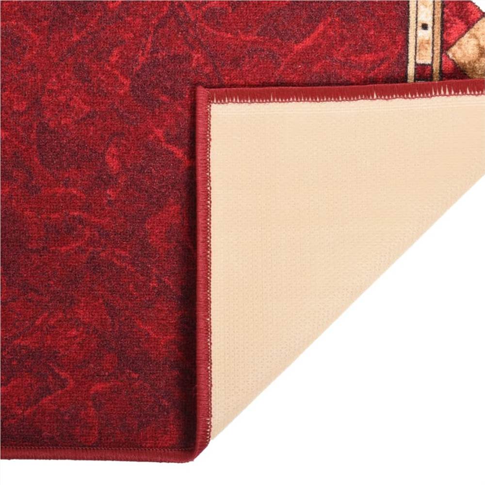 Carpet Runner Red 100x350 cm Anti Slip